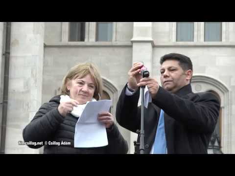 L. Ritók Nóra beszéde a Szabad bíróság! Szabad Gyöngyöspata! tüntetésen 2020-02-23