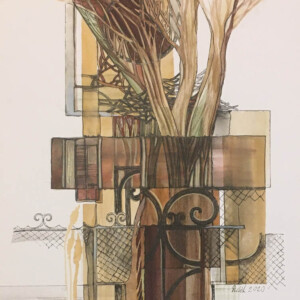 L. Ritók Nóra A kerítés mögött, (30X22cm) L. Ritók Nóra A kerítés mögött, (30X22cm)