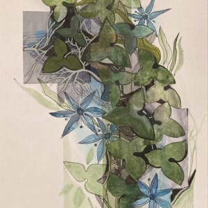 L. Ritók Nóra: Kék és zöld (28x20 cm) L. Ritók Nóra: Kék és zöld (28x20 cm)