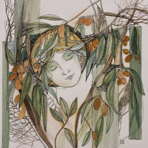 L. Ritók Nóra: Az ezüstfa álma (26x30 cm) L. Ritók Nóra: Az ezüstfa álma (26x30 cm)