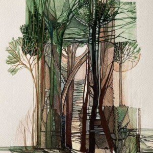 L. Ritók Nóra: Lap az erdők könyvéből 2. (30x21 cm) L. Ritók Nóra: Lap az erdők könyvéből 2. (30x21 cm)