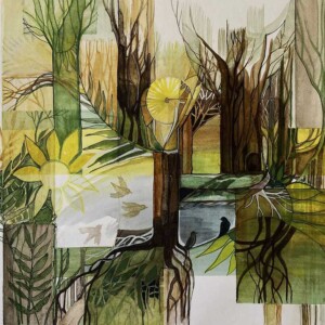 L. Ritók Nóra: Madáritató (28x38 cm) L. Ritók Nóra: Madáritató (28x38 cm)