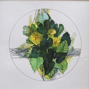 L. Ritók Nóra: Sárga kukucskálók (22,5x22,5 cm) L. Ritók Nóra: Sárga kukucskálók (22,5x22,5 cm)