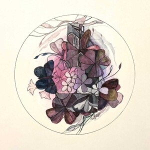 L. Ritók Nóra: Vendég a kertben 1. (23x23 cm) L. Ritók Nóra: Vendég a kertben 1. (23x23 cm)