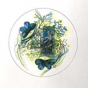 L. Ritók Nóra: Vendég a kertben 3. (23x23 cm) L. Ritók Nóra: Vendég a kertben 3. (23x23 cm)