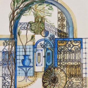 L. Ritók Nóra: Bejárat az udvarba (30x22 cm) L. Ritók Nóra: Bejárat az udvarba (30x22 cm)