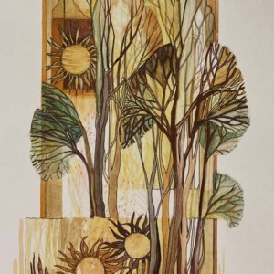 L. Ritók Nóra: Egy lap a fák könyvéből (38x25 cm) L. Ritók Nóra: Egy lap a fák könyvéből (38x25 cm)