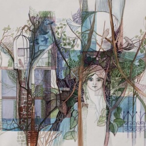 L. Ritók Nóra: Emlék-lakta ház (44x62 cm) L. Ritók Nóra: Emlék-lakta ház (44x62 cm)