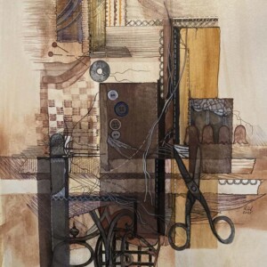 L. Ritók Nóra: Emlékvarrás (40x30 cm) L. Ritók Nóra: Emlékvarrás (40x30 cm)