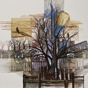 L. Ritók Nóra: Gyümölcsöskert (28x37,5 cm) L. Ritók Nóra: Gyümölcsöskert (28x37,5 cm)