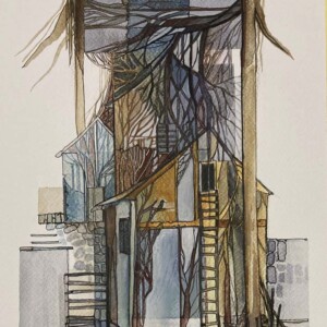 L. Ritók Nóra: Ház a fenyők alatt (29x21 cm) L. Ritók Nóra: Ház a fenyők alatt (29x21 cm)